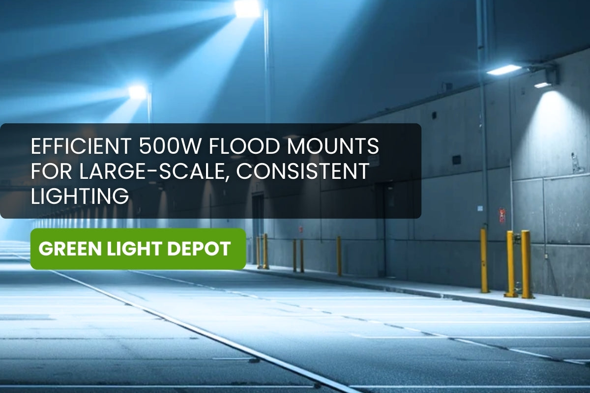 Efficient 500W Flood Mounts for Large-Scale, Consistent Lighting