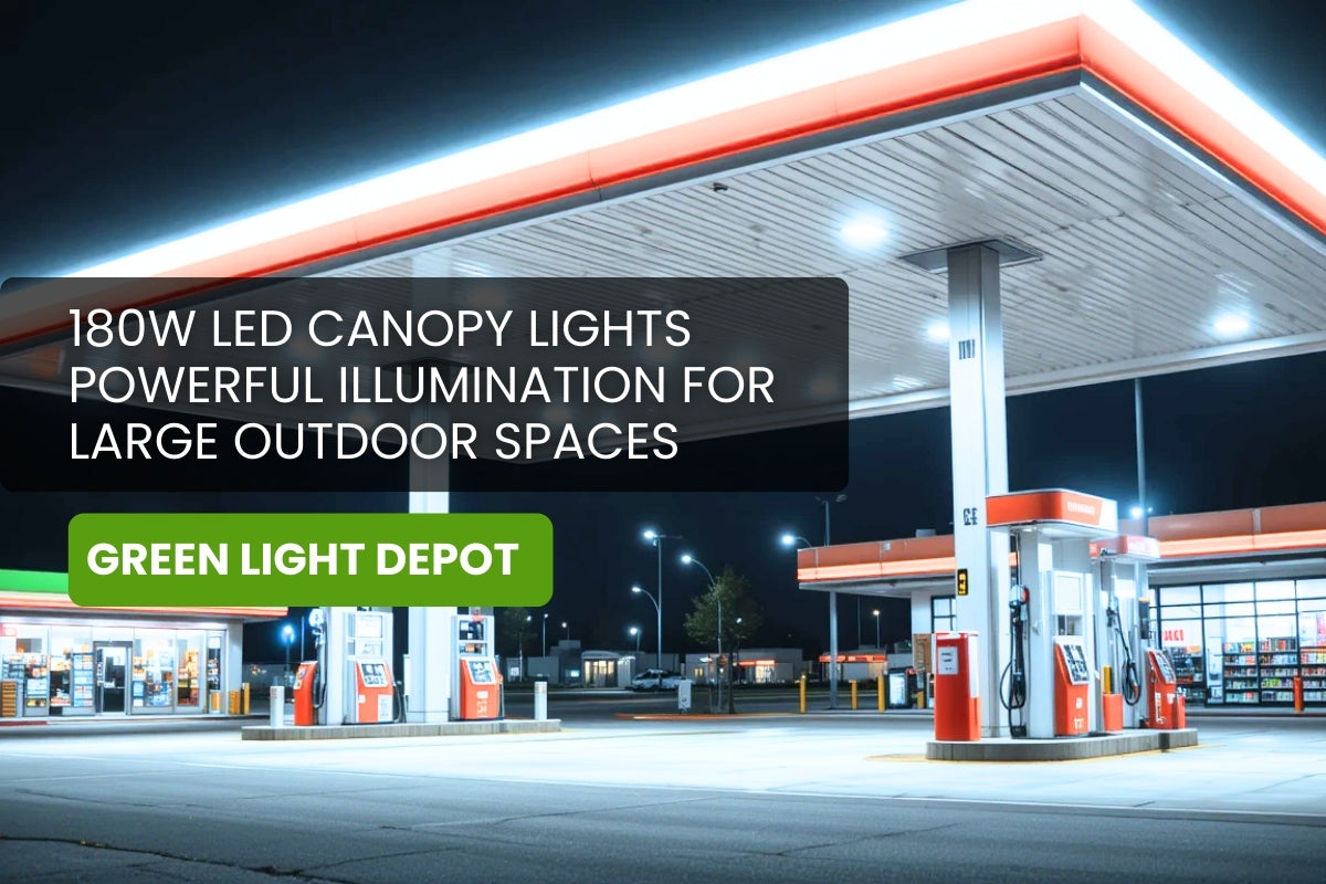Shine Bright with 180W LED Canopy Lights: High-Powered Lighting for Large Outdoor Areas"