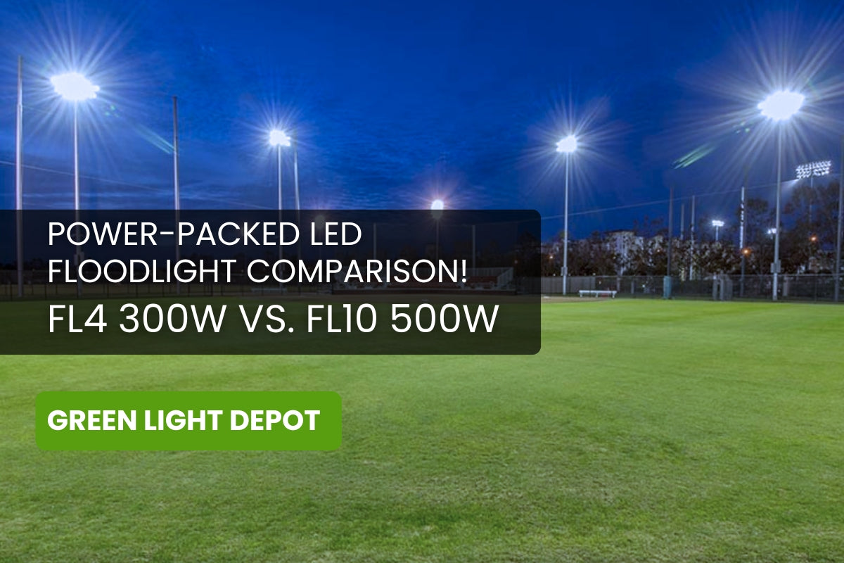 Comparing Power and Performance: LED Flood Light FL4 300W vs. LED Flood Light FL10 500W for Optimal Outdoor Illumination * information looks good and accurate