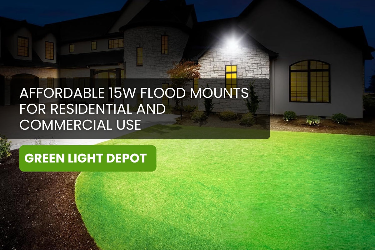 Affordable 15W Flood Mounts for Residential and Commercial Use
