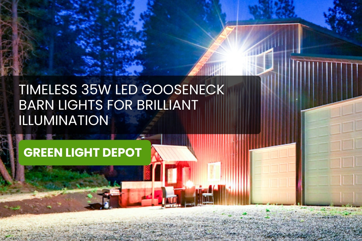 Timeless 35W LED Gooseneck Barn Lights for Brilliant Illumination