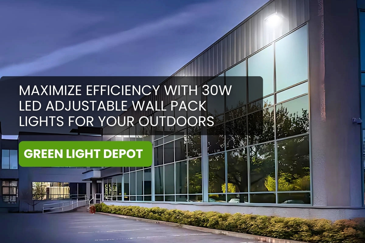 Maximize Efficiency with 30W LED Adjustable Wall Pack Lights for Your Outdoors