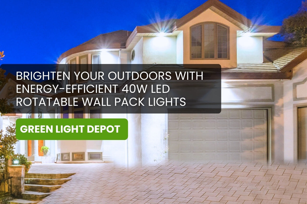Brighten Your Outdoors with Energy-Efficient 40W LED Rotatable Wall Pack Lights