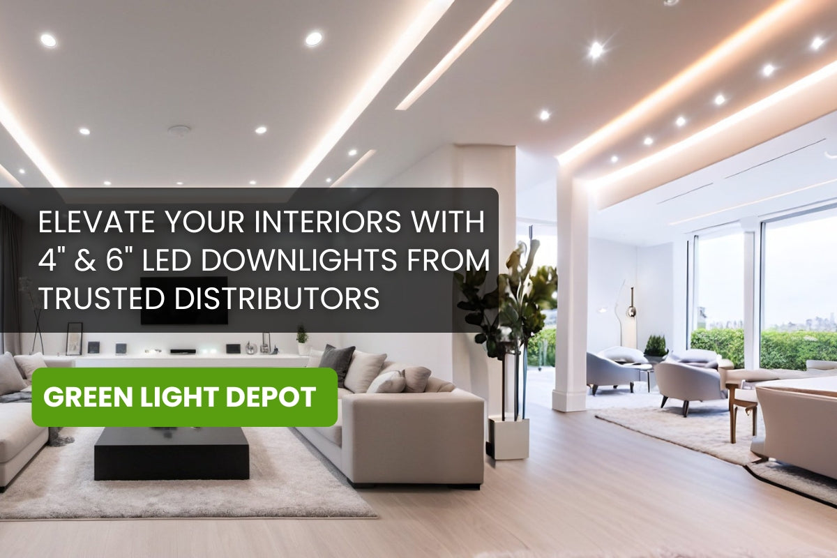 Upgrade Your Interiors with 6-Inch and 4-Inch LED Recessed Downlights: Partnering with a Dependable Downlight Distributor