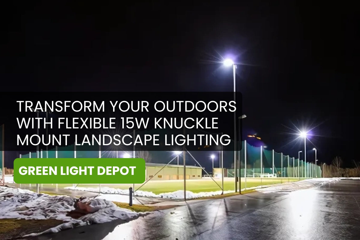 Transform Your Outdoors with Flexible 15W Knuckle Mount Landscape Lighting