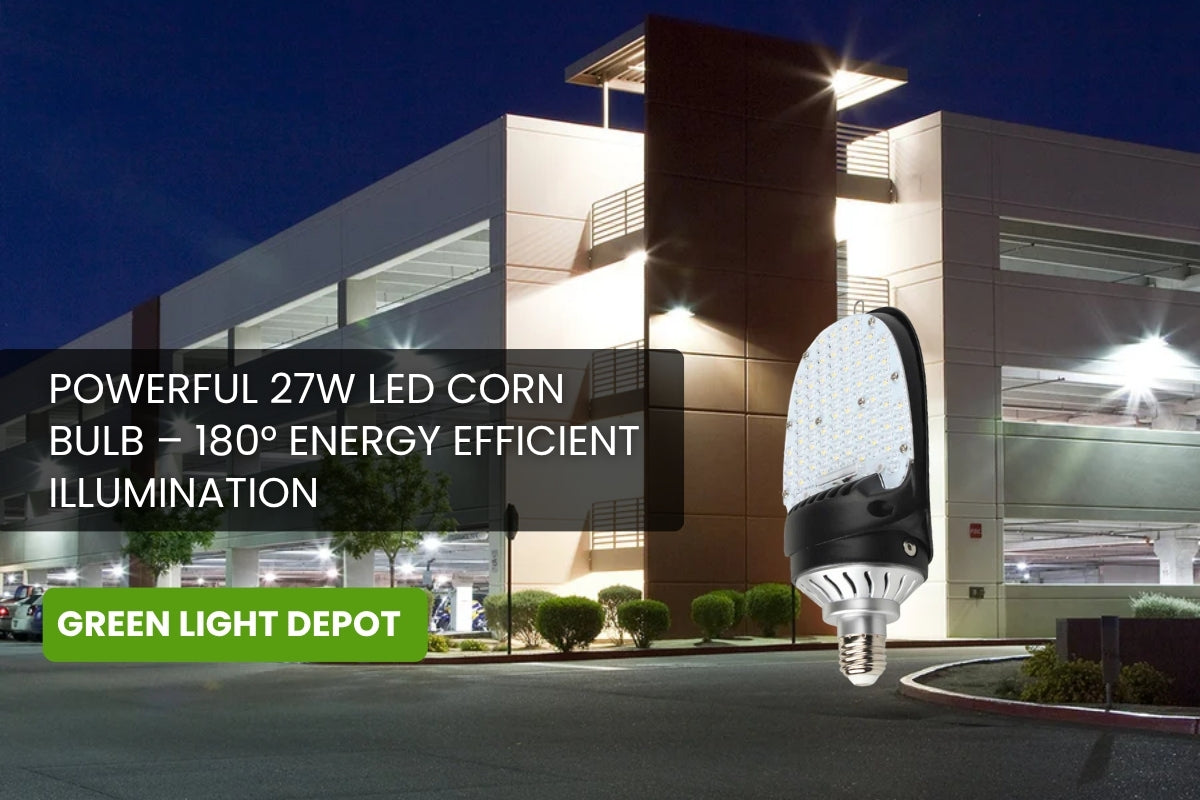 Powerful 27W LED Corn Bulb – 180° Energy-Efficient Illumination