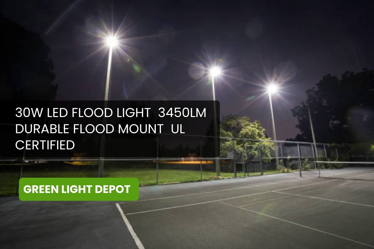 30W LED Flood Light – 3450lm Durable Flood Mount – UL Certified