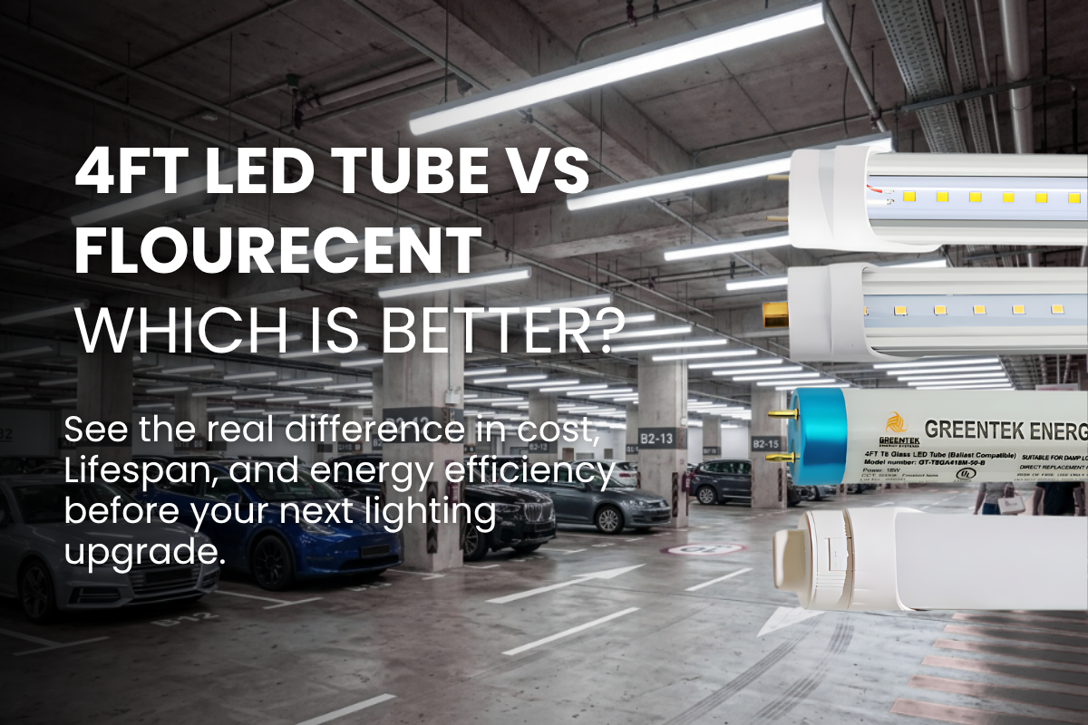4ft LED Tubes vs Fluorescent Tubes: Cost, Efficiency & Lifespan