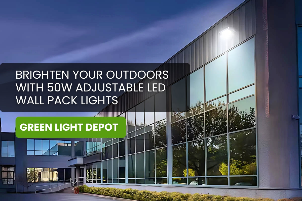 Brighten Your Outdoors with 50W LED Adjustable Wall Pack Lights for Maximum Illumination