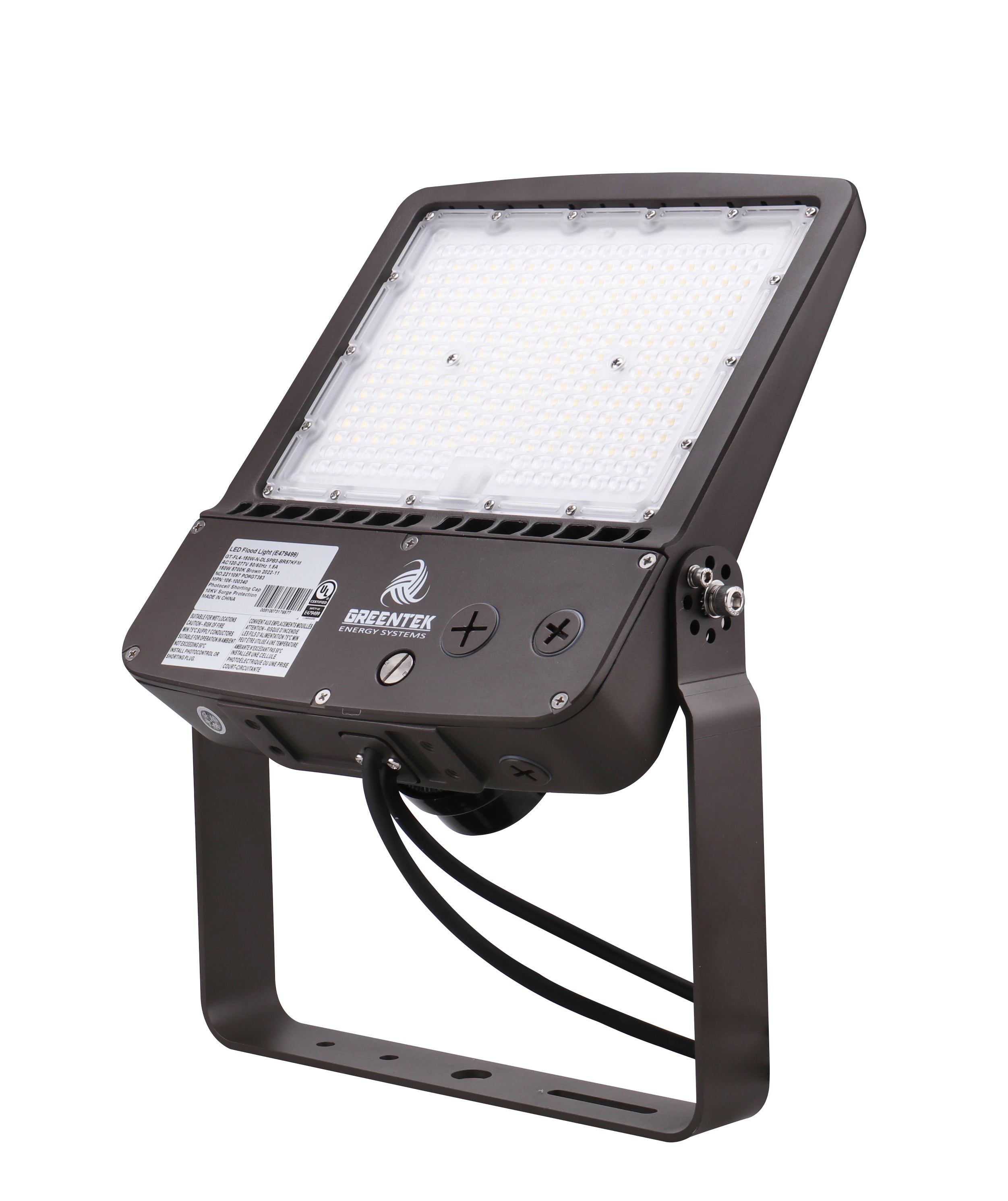 LED Flood Light - FL4 - 150W - 21000 LM - Built-in DC Photocell - Flood Mount - DLC 5.1 Premium
