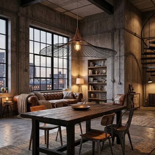 Pendant Light Wire Frame Industrial Rose Gold Copper Cage Hanging Light