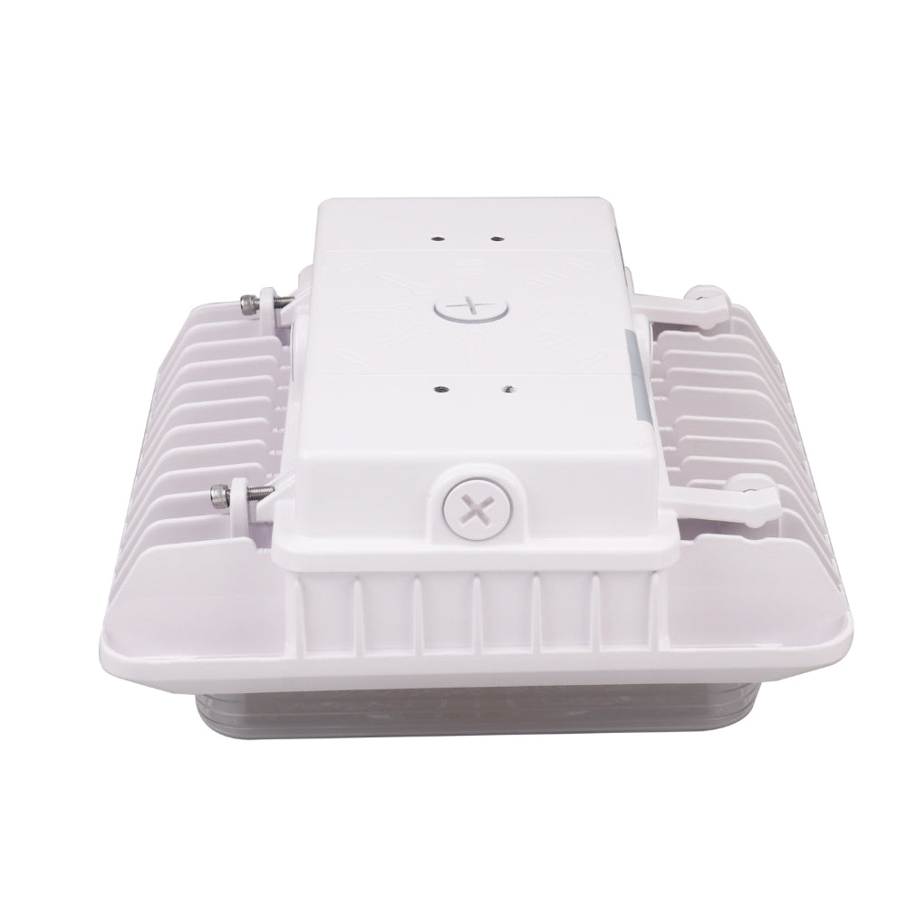 LED Canopy Light - 55W Outdoor Parking Garage Light - CCT Tunable (3000/4000/5000K) - White - (UL+DLC Listed)