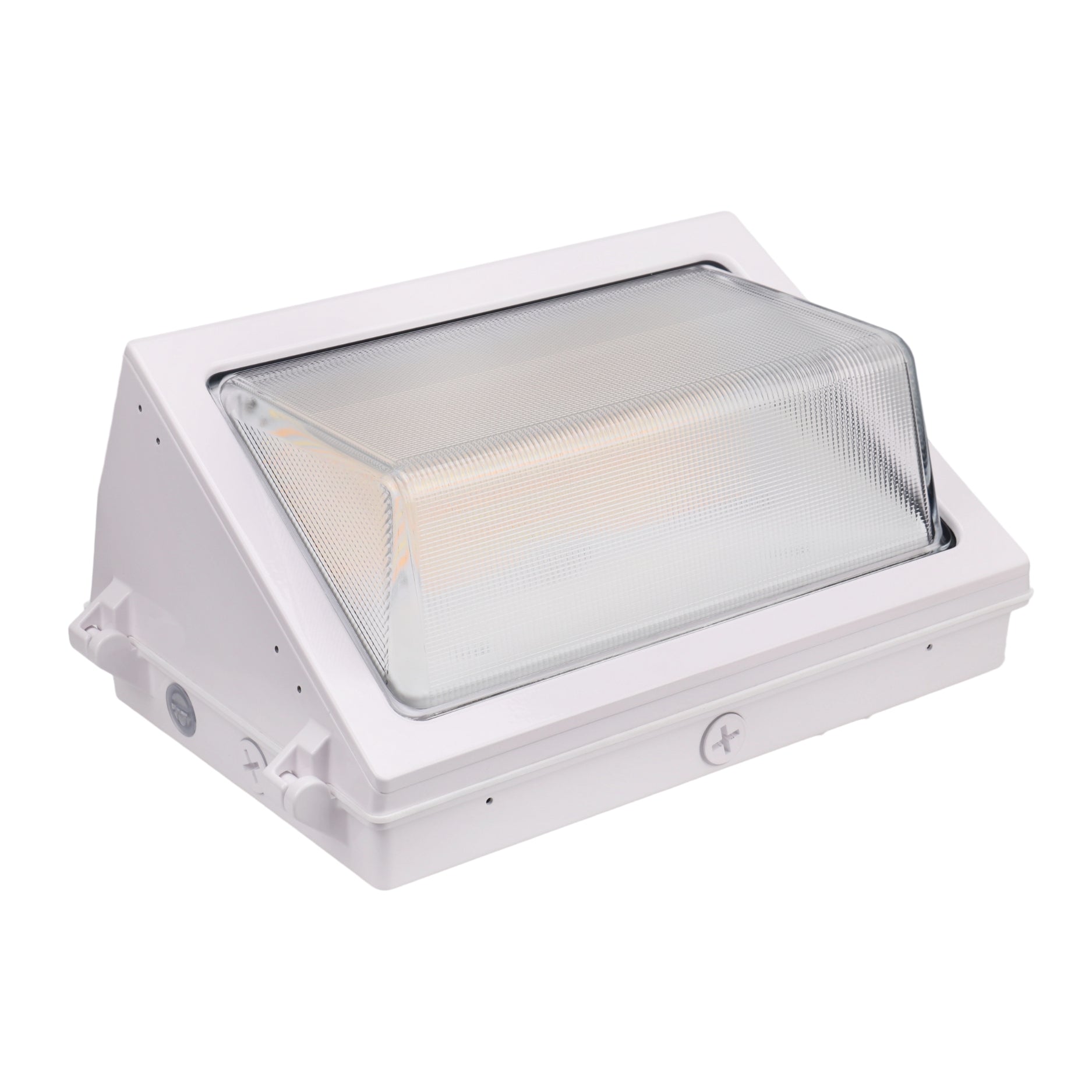 LED Wall Pack Light - Wattage Tunable (120W/100W/80W) - Selectable CCT - 152LM/W - Photocell Included - SWP5 - White - Glass Lens - Forward Throw - DLC 5.1 Listed