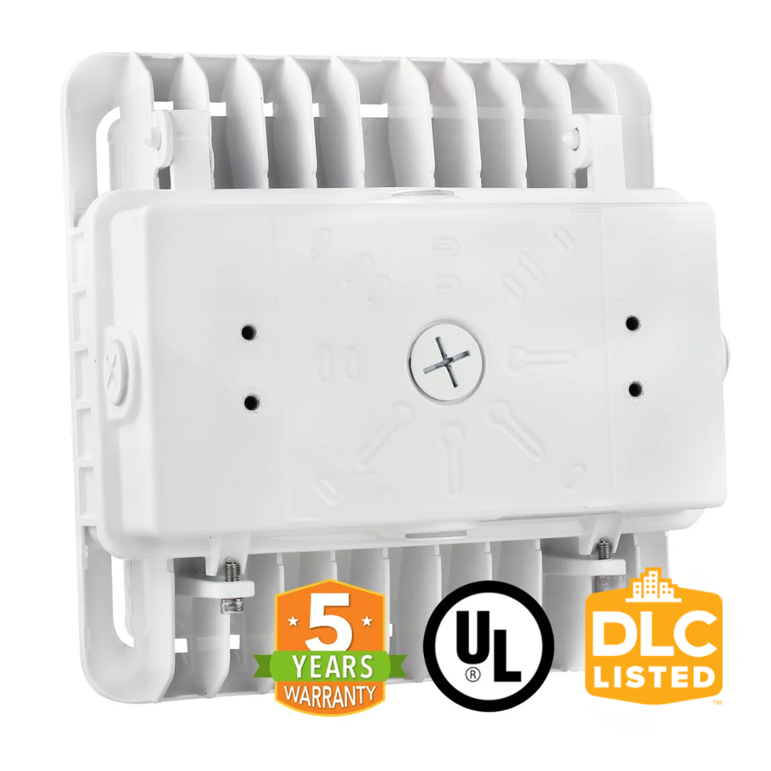 40W LED Canopy Garage Light - 5,151 Lumens - LED Parking Garage Light - PG02 - UL + DLC 5.1 Premium
