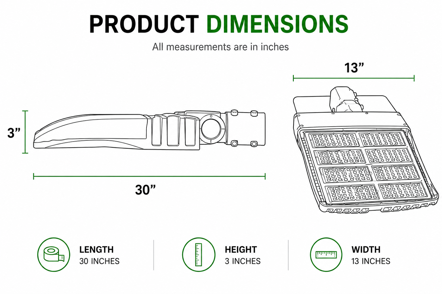 240W LED Street Light | Slip Fitter Mount | Outdoor Parking Lot & Roadway Light | UL Listed