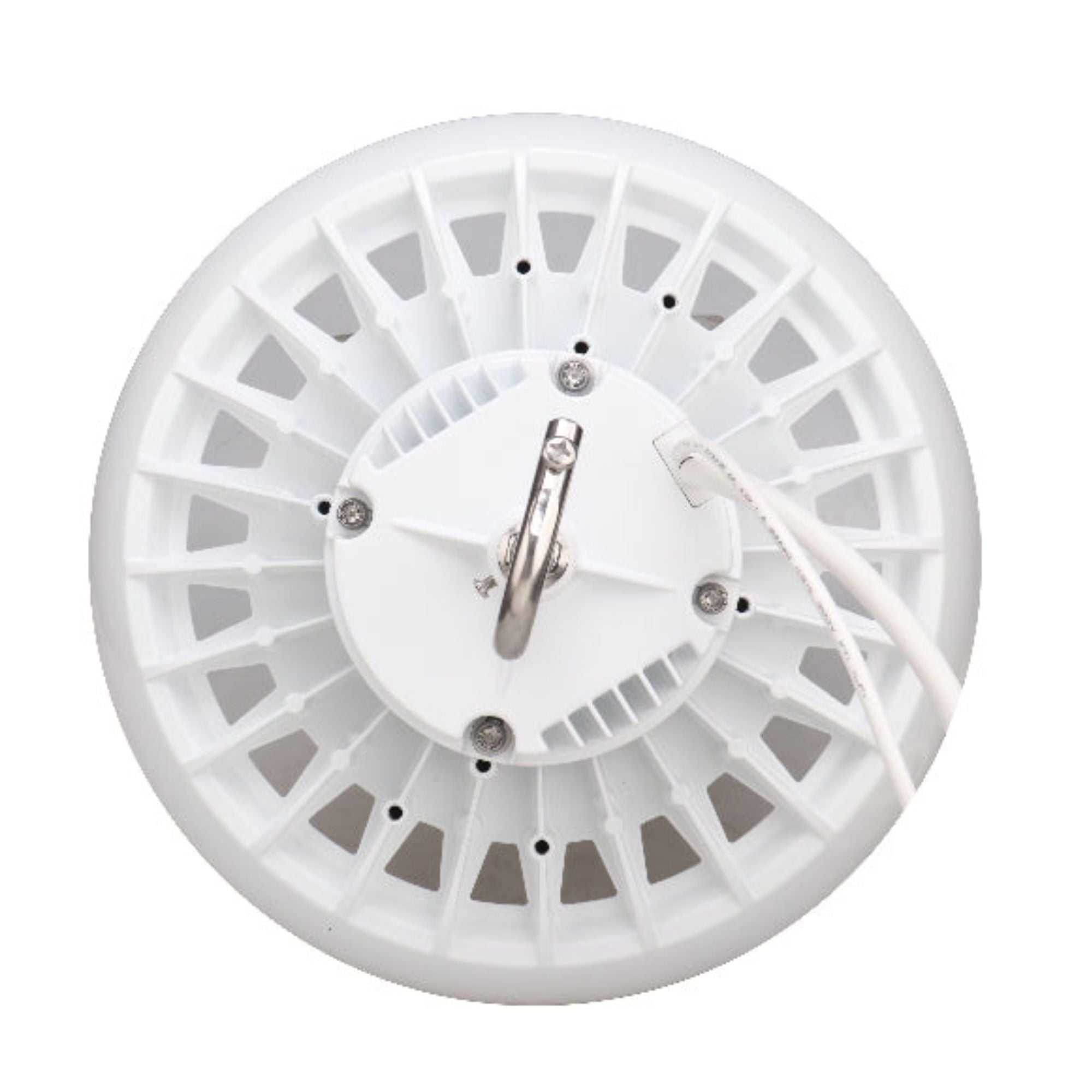 LED Round right with hook mount in white color