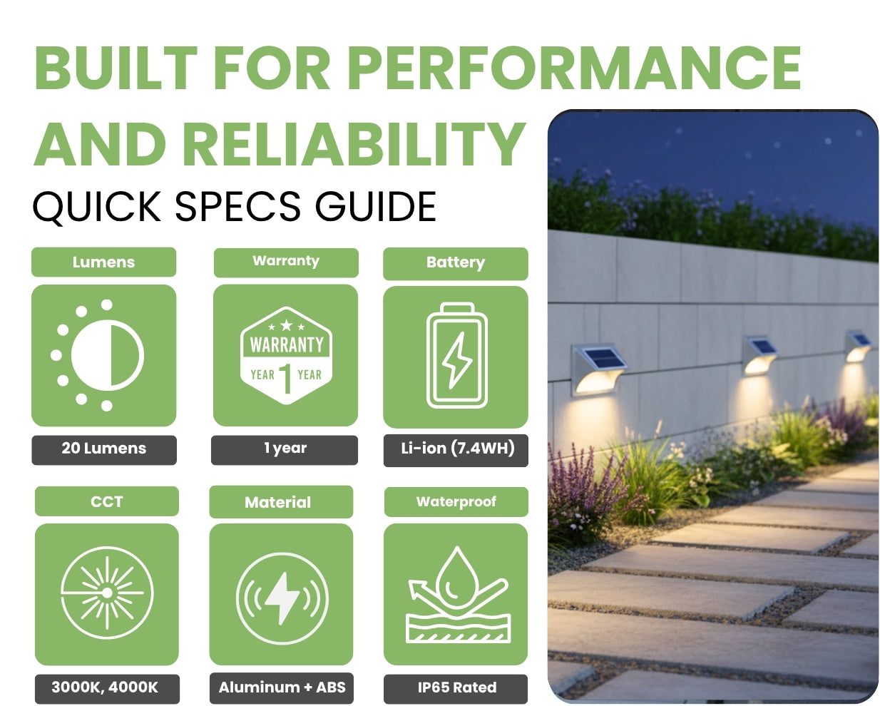Solar Step Light – Outdoor Solar Security & Landscape Light