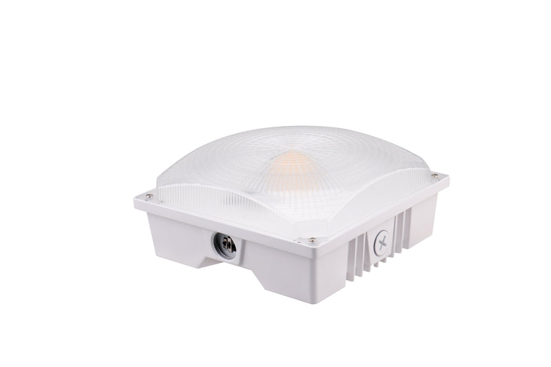 LED Canopy Light - 20W - Outdoor Parking Garage Light -  PGD - White - (UL+DLC 5.1)