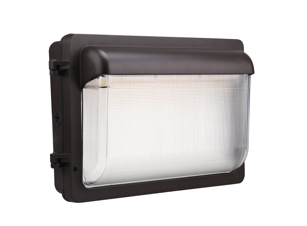 LED Slim Wall Pack Light - 133 LM/W - Wattage Tunable - 60W/50W/40W - Photocell Included - SLWP - Forward Throw - DLC 5.1 Listed