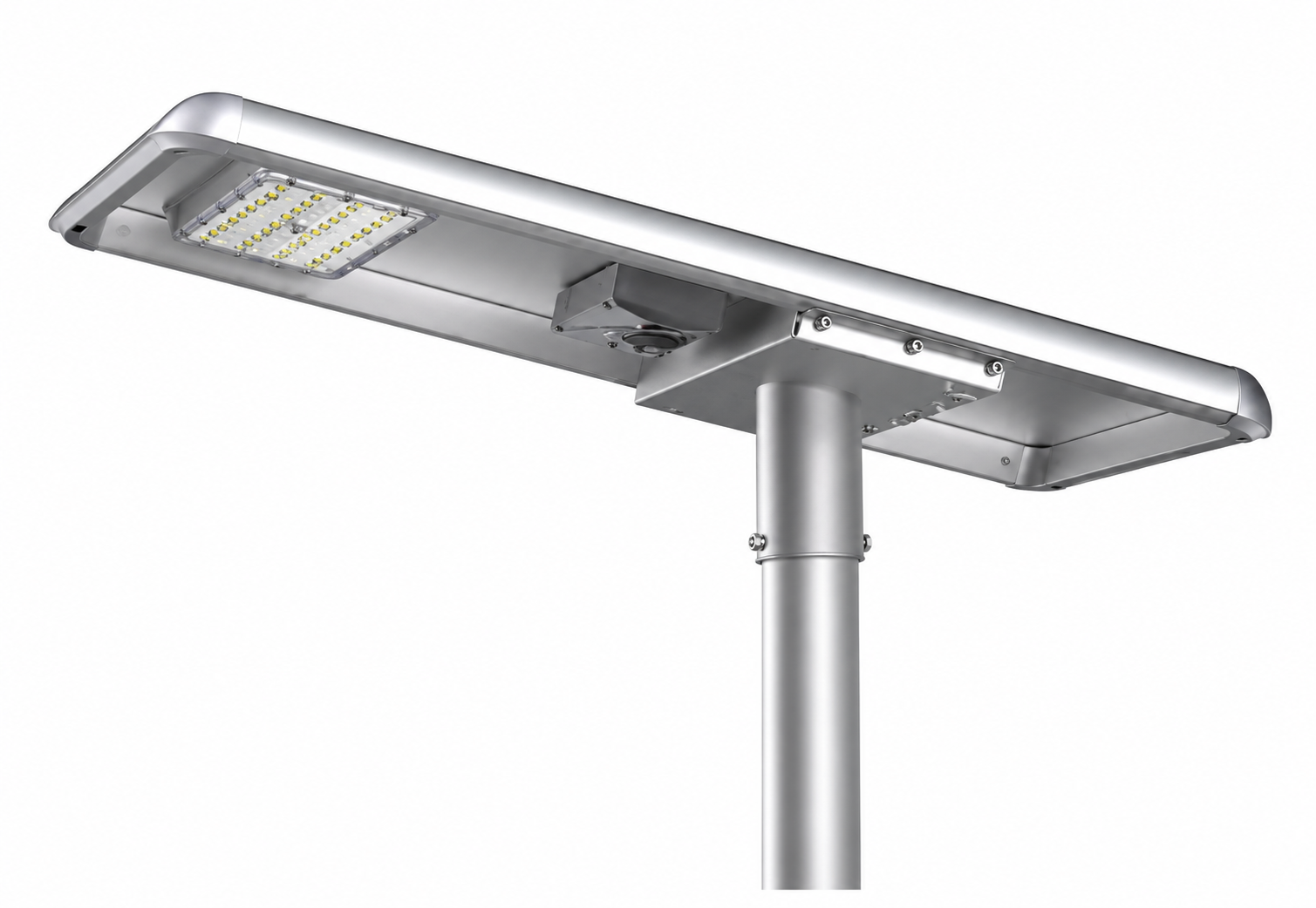 60W Raptor Solar LED Street Light - 7200 Lumens - 5700K IP65 Waterproof with Li-ion Battery