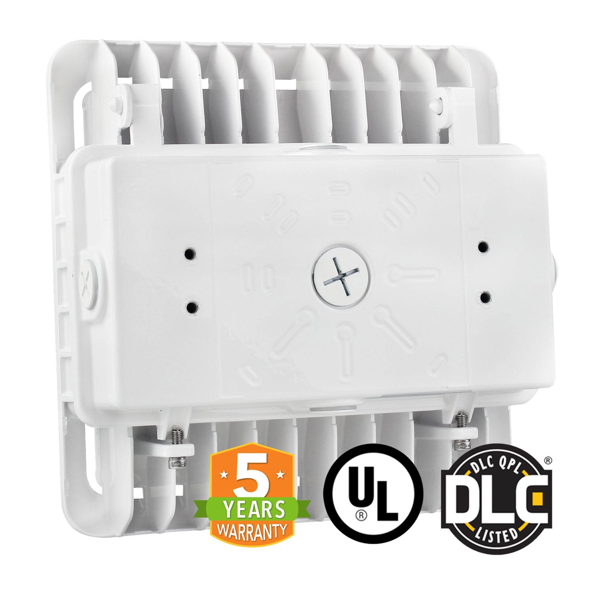 Back side of the LED Canopy Light with weatherproof Die cast aluminum body