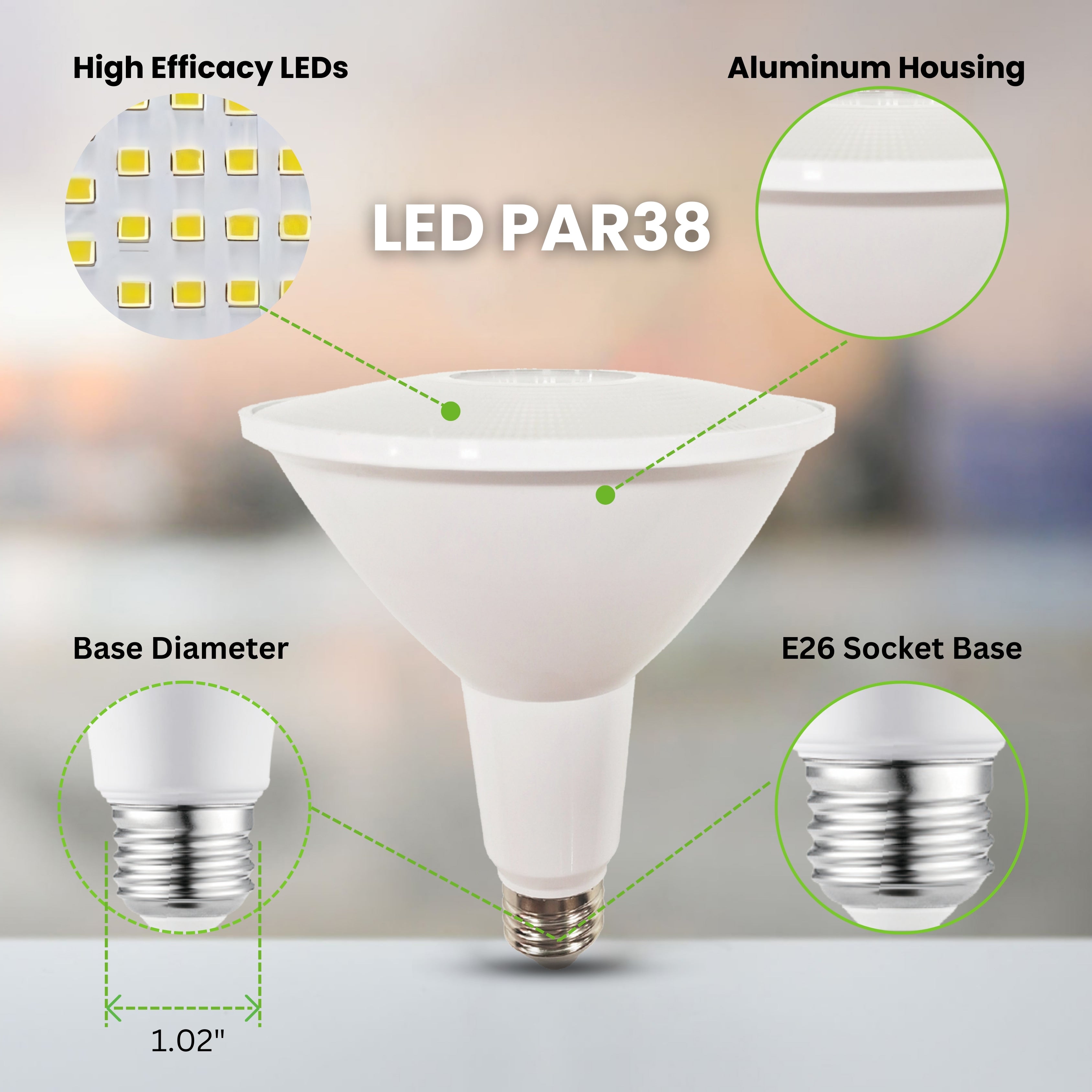 led bulb par38 E26 Base