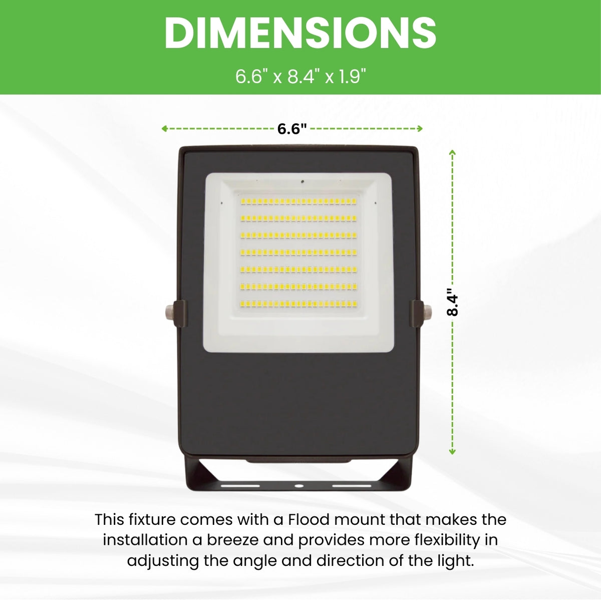 LED Flood Light - FL3 - 35W - 4317lm - Flood Mount - (UL+DLC 5.1 Premium)