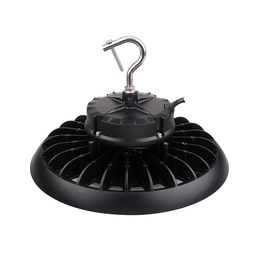 High Bay - 150W - 21,200 Lumens - UFO4 - Hook Mount - Black / White - UL+DLC5.1