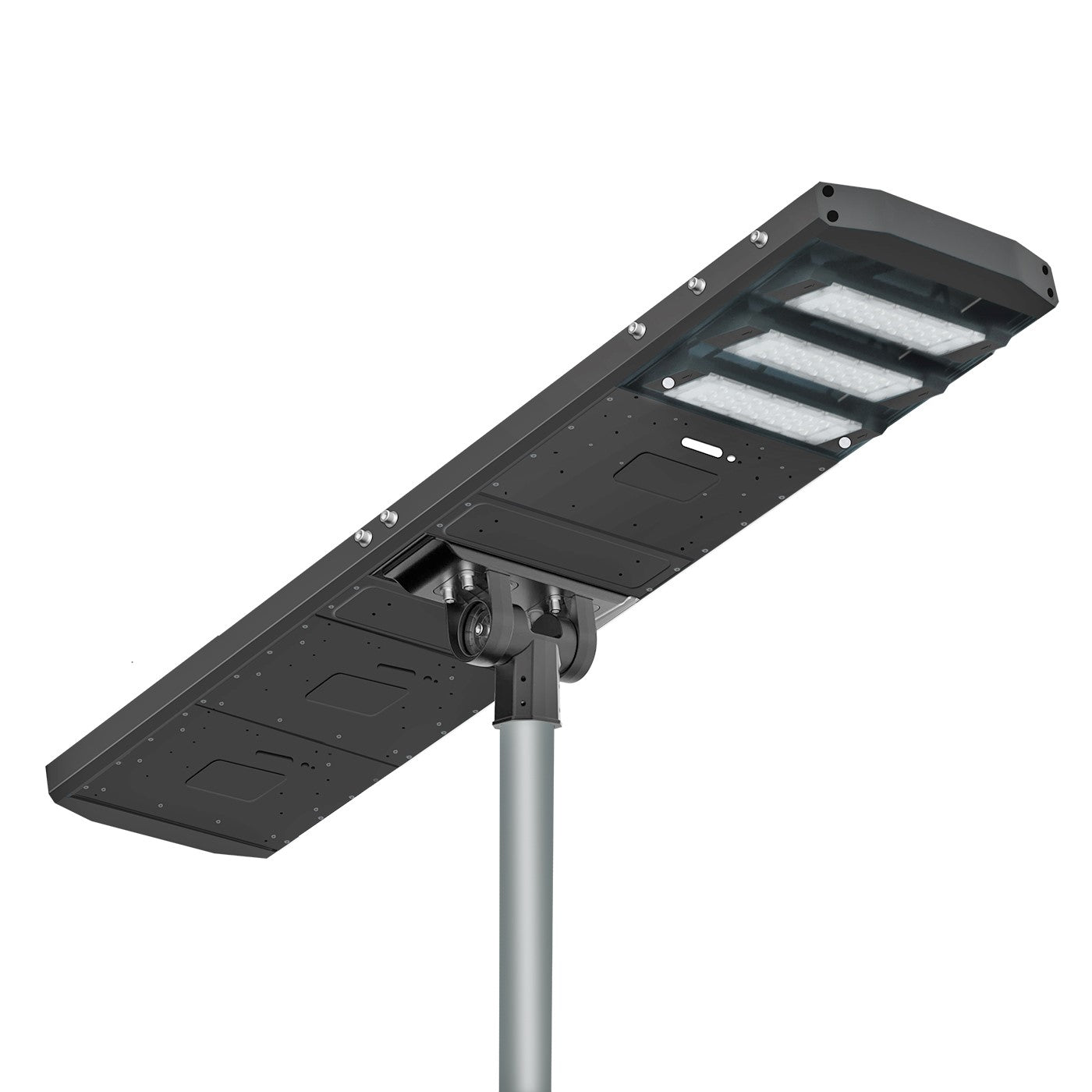 LED Solar Street Light - 120W - 18,000 Lumens - PIR Motion Sensors + Remote Control - CE, IEC Certified