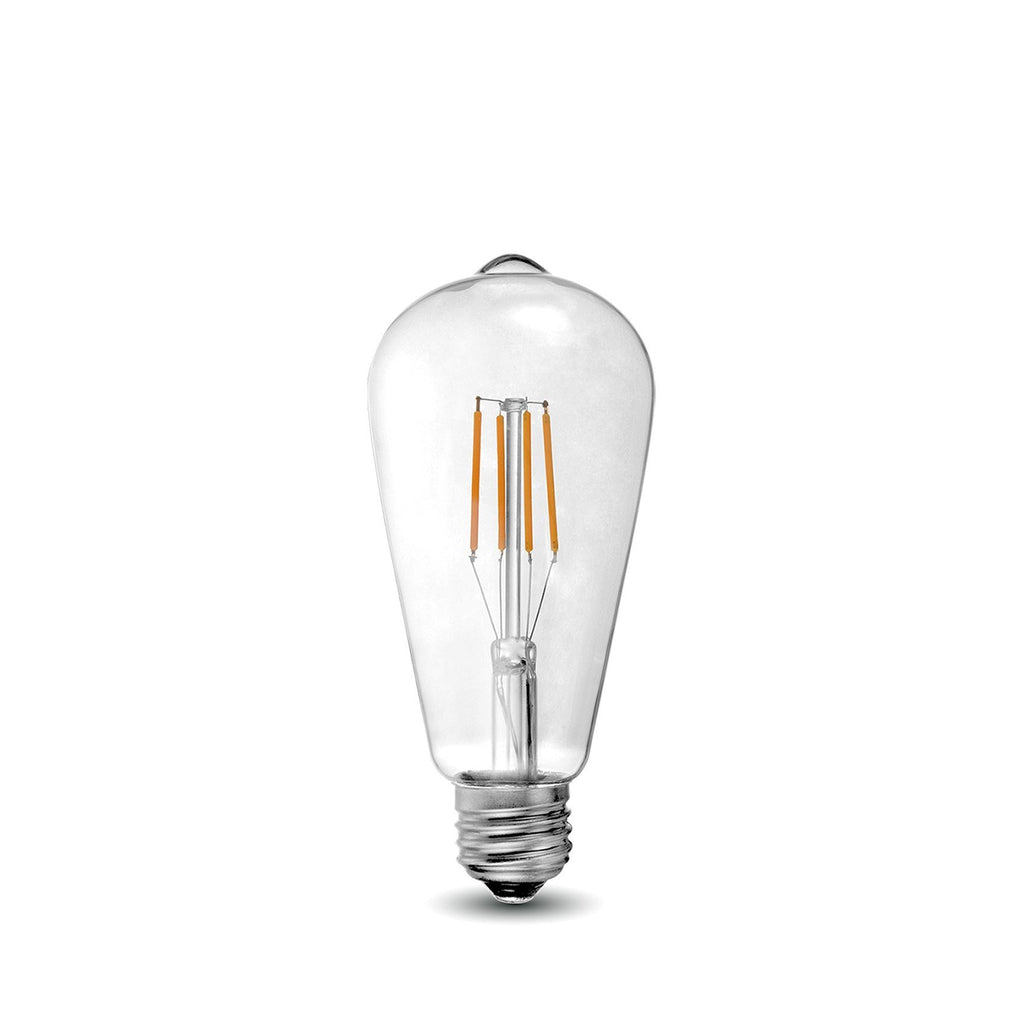 LED Filament Bulb - ST21 - 60 Watt Equivalent - E26 - Dimmable - 10 Pack - Green Light Depot