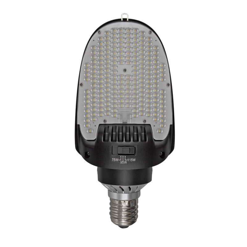 115W LED Corn Bulb - Wattage Tunable (115W/95W/75W) - E39 - 180 Degree - (UL+DLC) - 5 Year Warranty