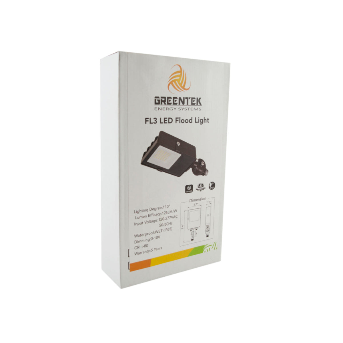 LED Flood Light - FL3 - 15W - 1968lm - Knuckle Mount - Landscape - (UL+DLC 5.1 Premium)