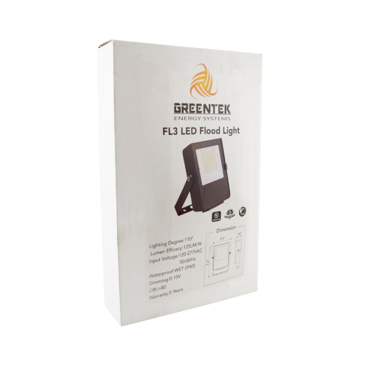 LED Flood Light - FL3 - 15W - 1968lm - Flood Mount - (UL+DLC 5.1 Premium)