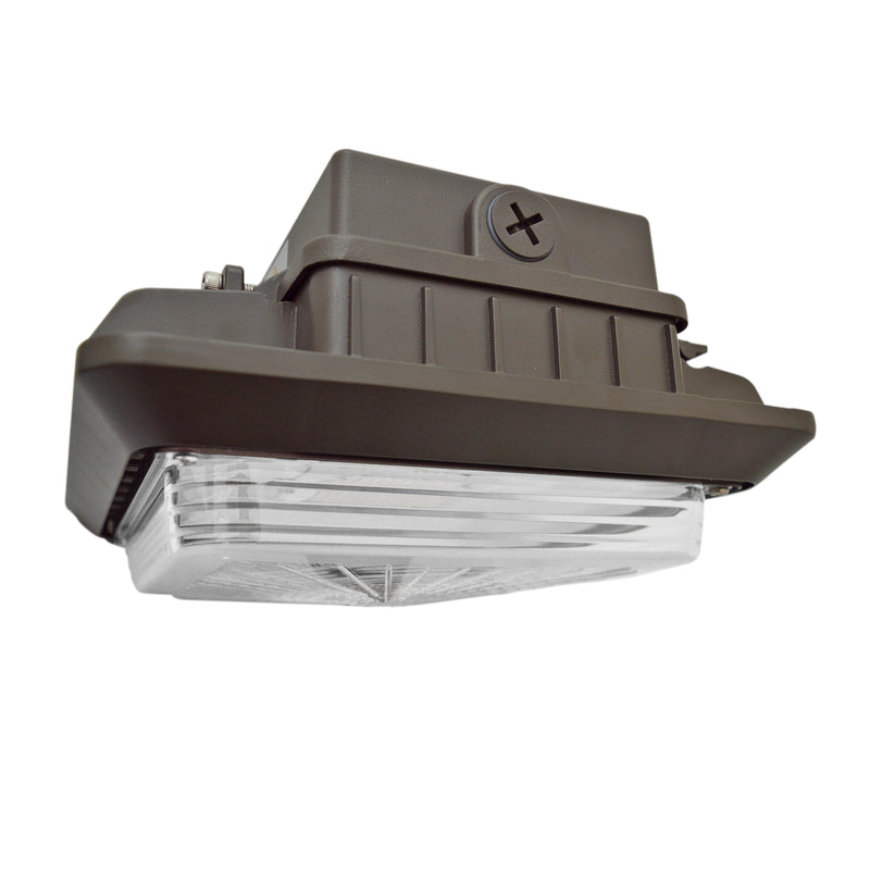 LED Canopy Light - 100W Outdoor Parking Garage Light - Brown - (UL+DLC Listed)