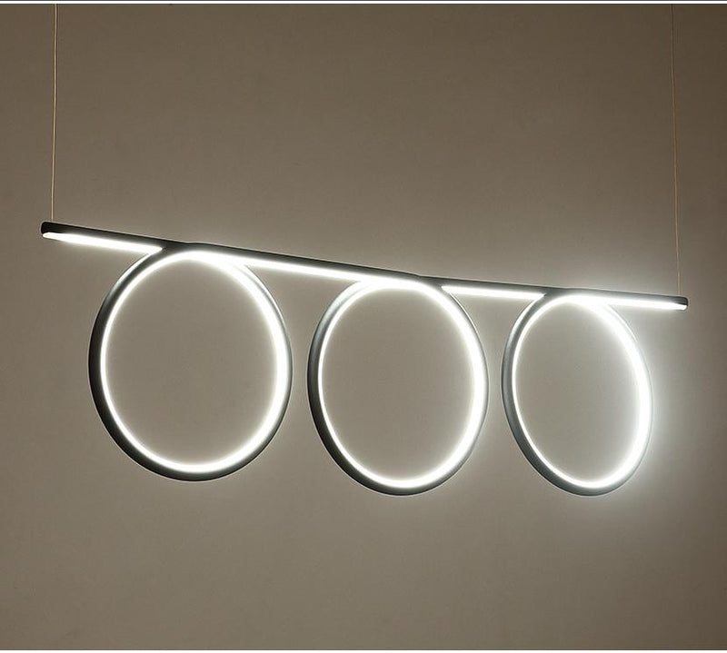 Modern Chandelier Light LED 3 Ring Continuous