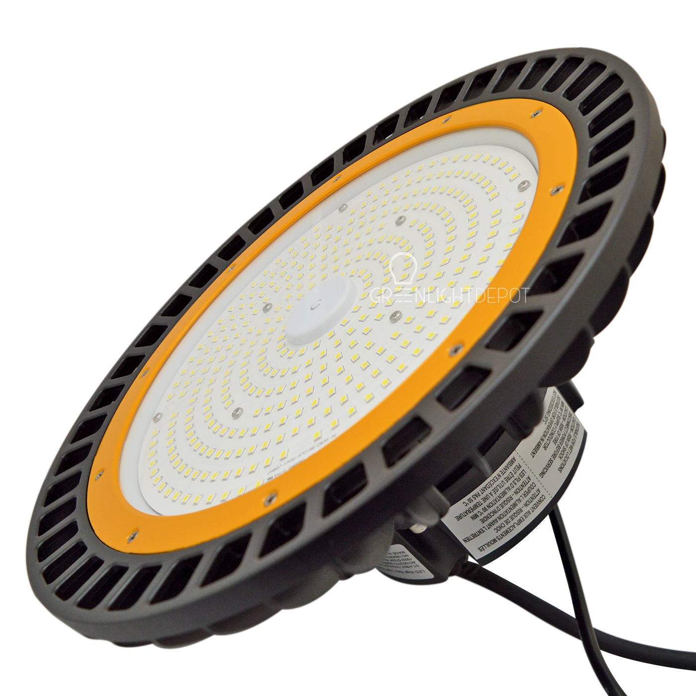 LED High Bay - 100W - 14,500 Lumens - Hook Mount - Tempered Glass - UFO Series - UL+CUL+DLC