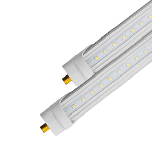 8ft 40W LED Linear Tube - 4800 Lumens - Fa8 Socket - Bypass - V2 - (ETL DLC 5.1)