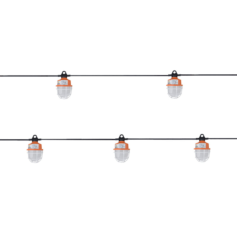 100W LED Temporary Work Light - Construction String Light - 50ft