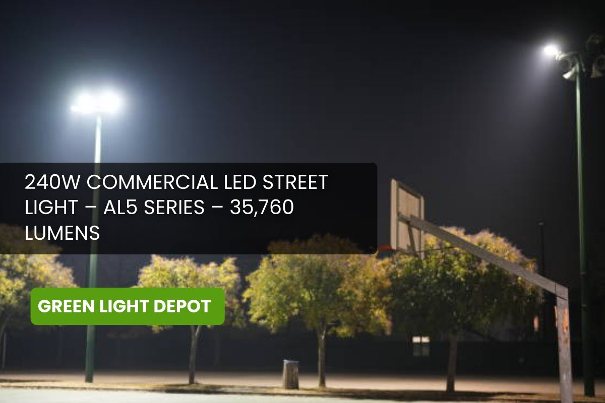 240W Commercial LED Street Light – AL5 Series – 35,760 Lumens
