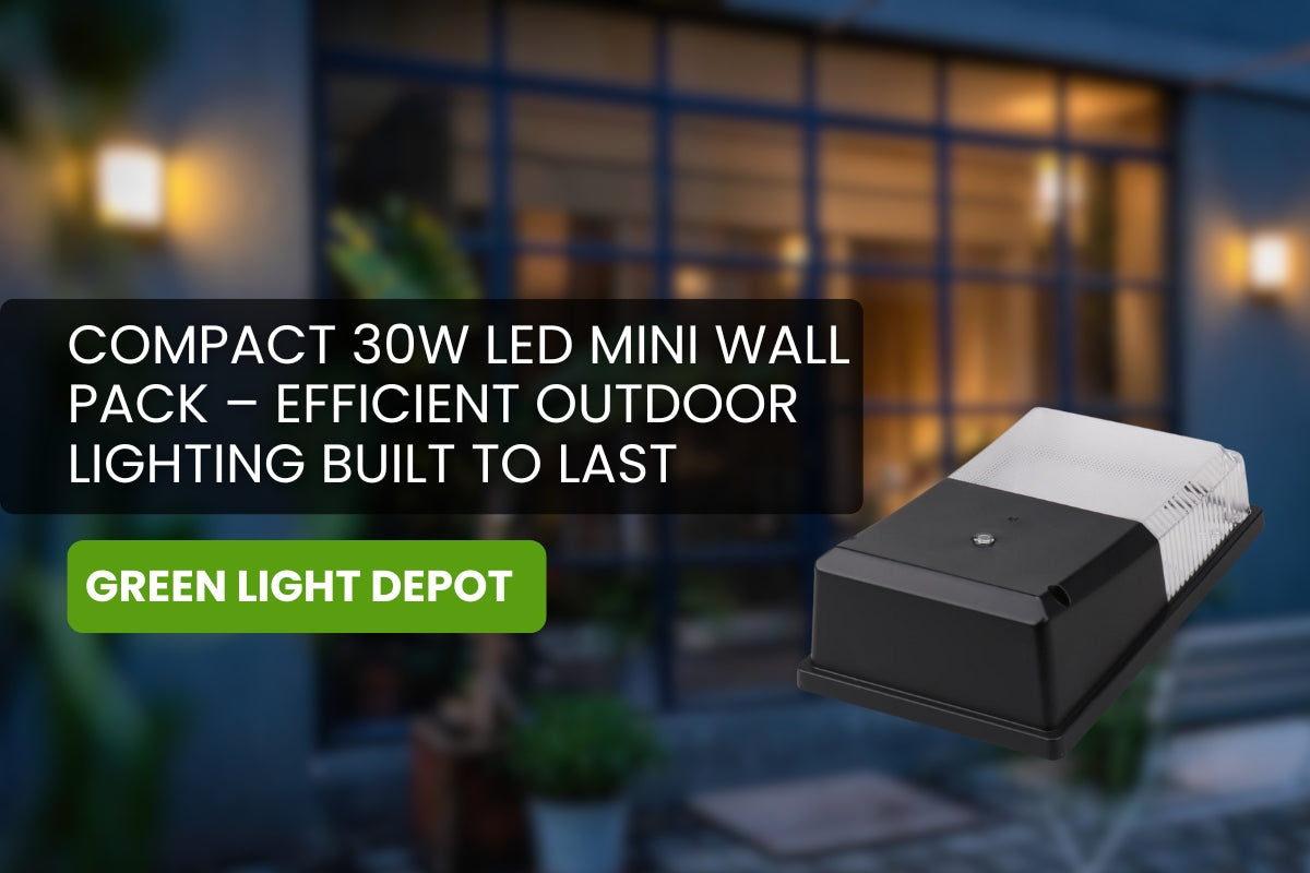 Compact 30W LED Mini Wall Pack – Efficient Outdoor Lighting Built to Last
