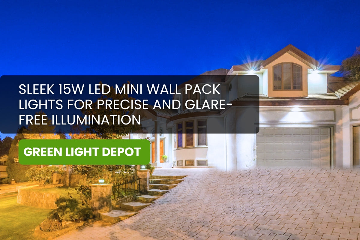 Sleek 15W LED Mini Wall Pack Lights for Precise and Glare-Free Illumination
