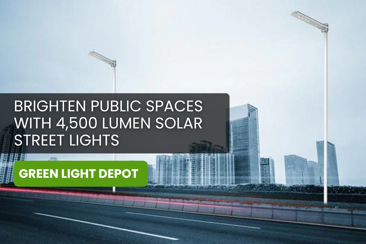 Upgrade Your Community Lighting: 4,500 Lumens Solar LED Street Lights for Safer Public Spaces