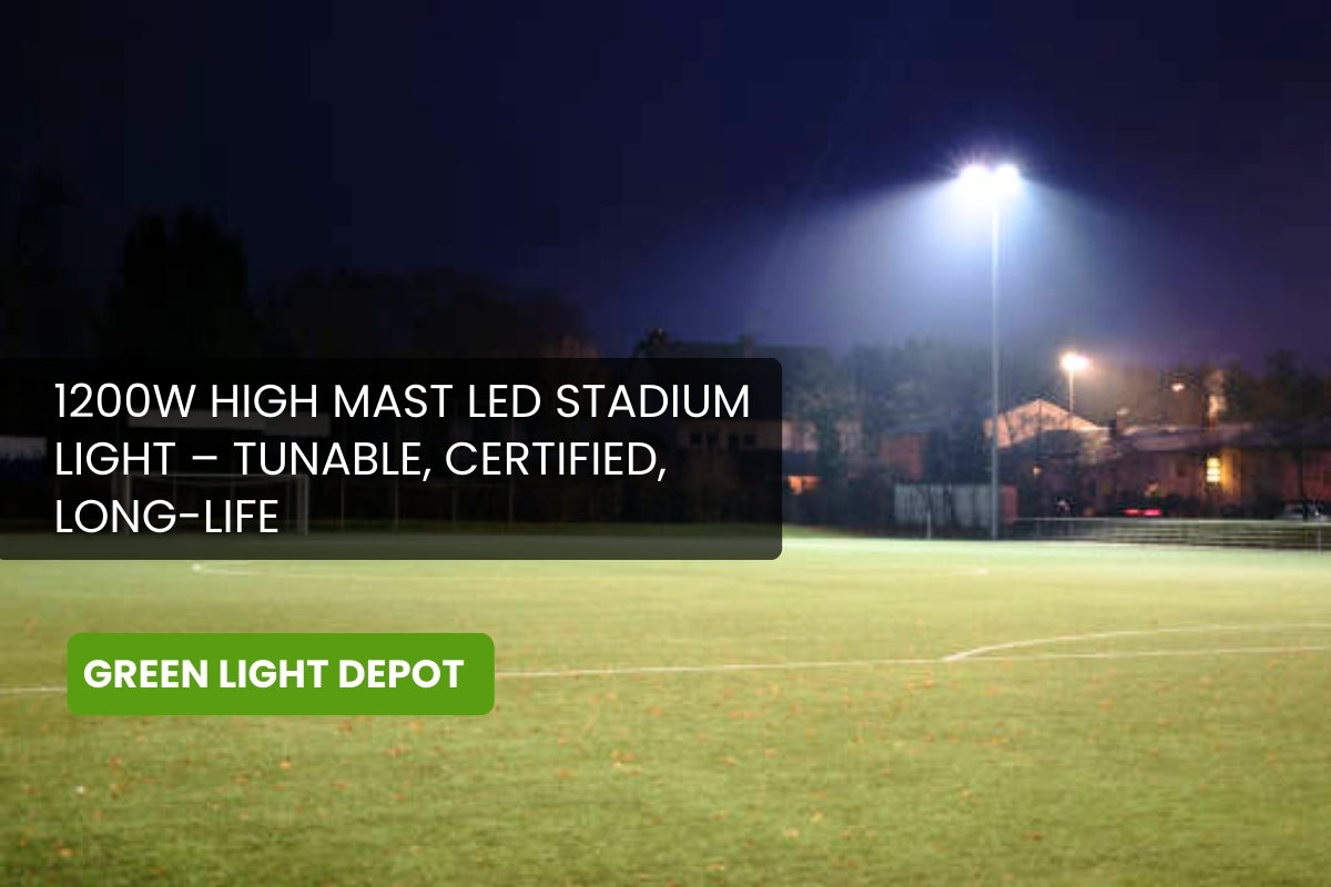 Professional 1200W High Mast LED Stadium Light – Tunable, Certified, Long-Life