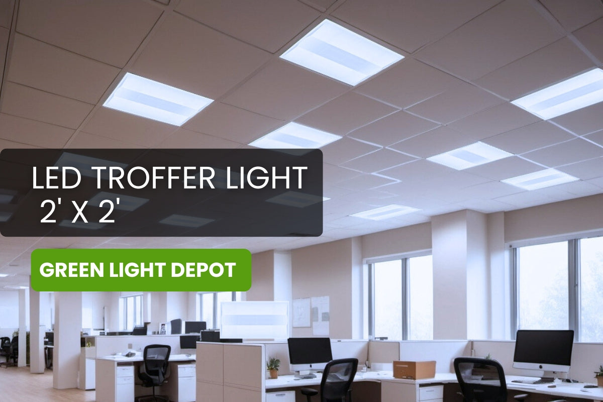 Powerful 2' x 2' LED Troffer Light – Reliable Energy-Saving Fixture