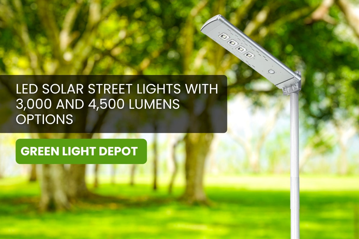 Smart Illumination: LED Solar Street Lights with 3,000 and 4,500 Lumens Options