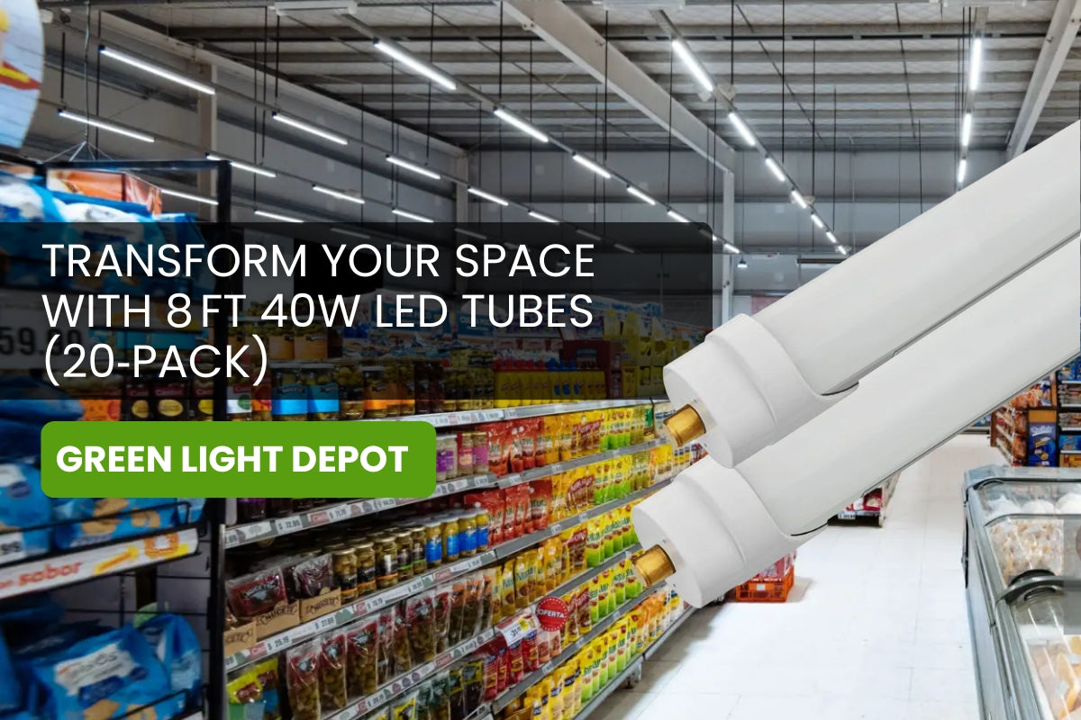 8 ft 40W LED Tubes