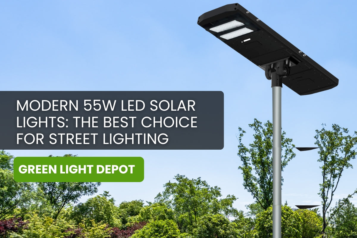 Brighten Your Streets: Advanced LED Solar Lights with 55W Panels and 18,000 Lumens Power