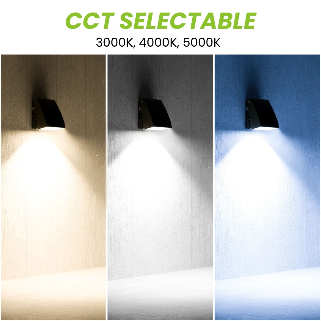 LED Adjustable Wall Pack - 50W - 7000LM - Tunable CCTs - Photocell Included - AWP - (UL + DLC 5.1)