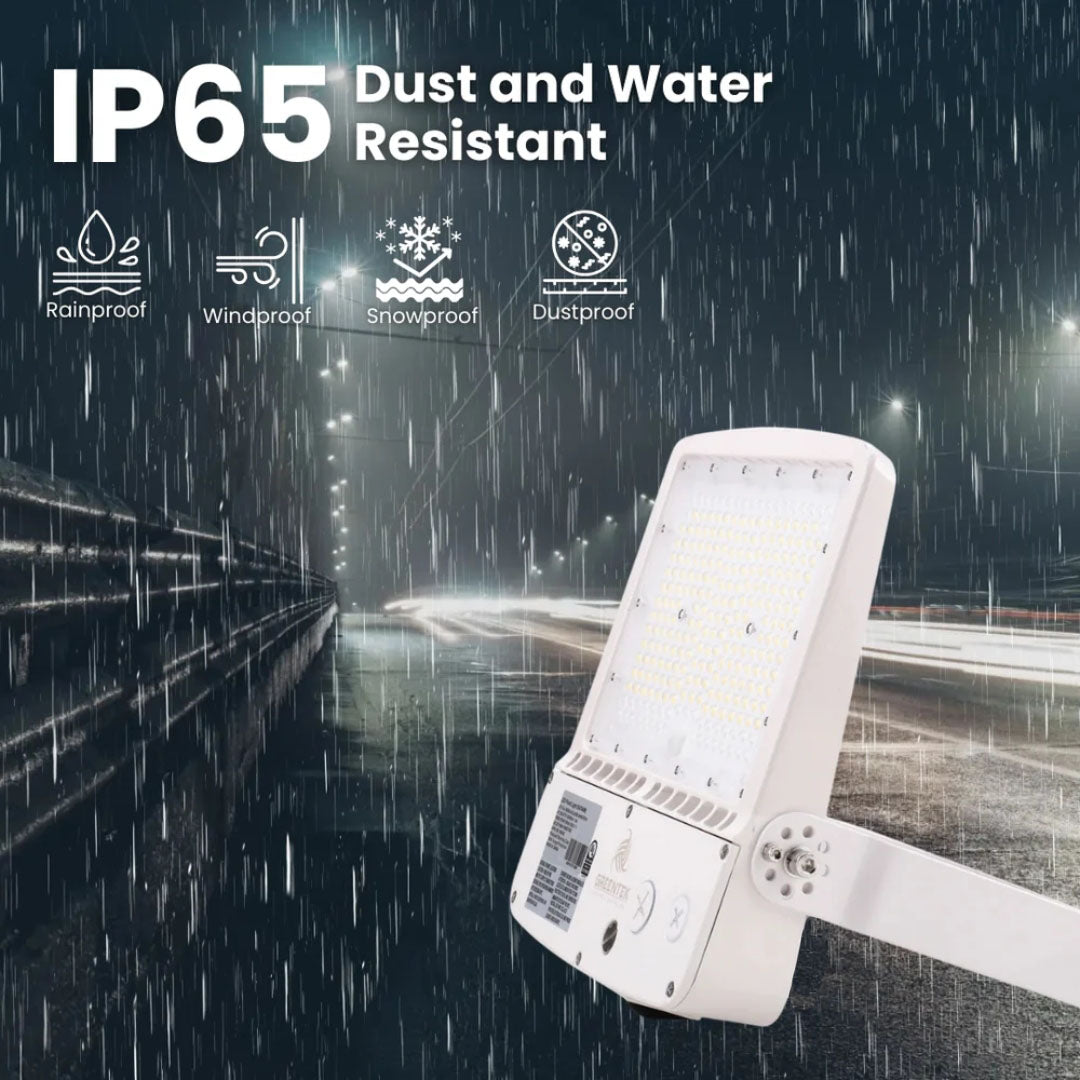 LED Flood Light - FL4 - 150W - 21750LM -  Flood Mount - White - DLC