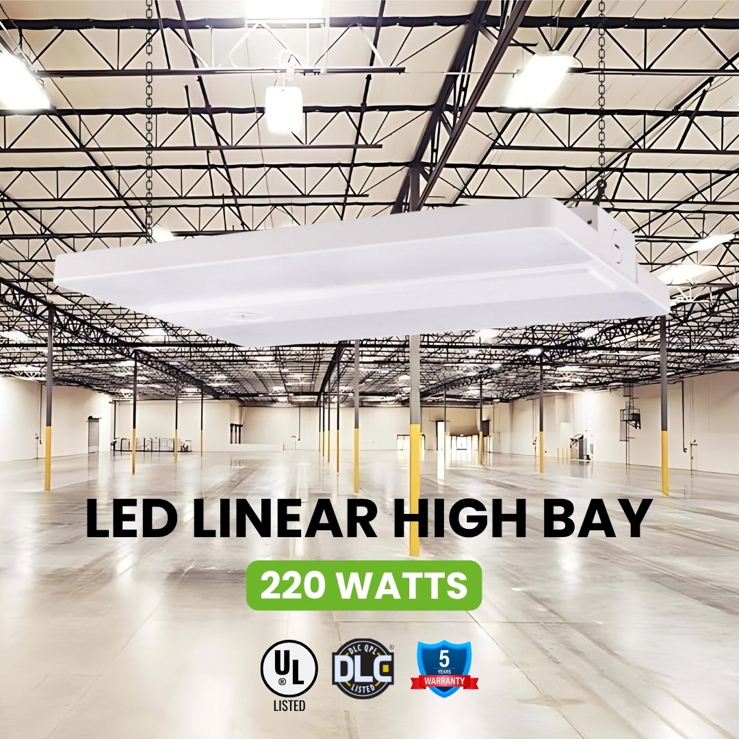 LED Linear High Bay - 220W - LB1 - CCT Tunable (4000K/5000K) - UL DLC 5.1 Certified